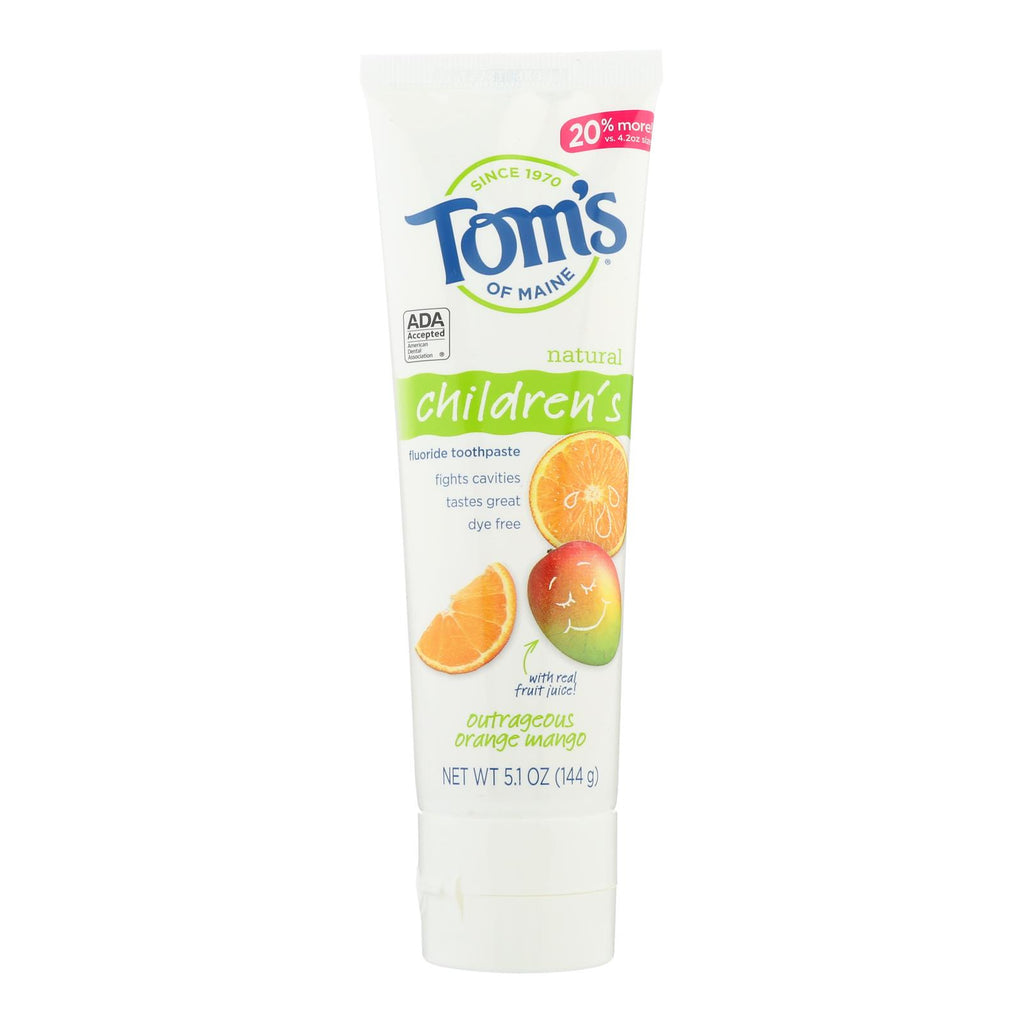 Tom's Of Maine - Tp Kids Orng Mango Ac Fluo - Case Of 6-5.1 Oz