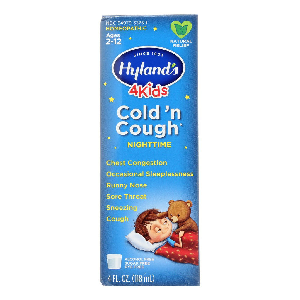 Hylands Homeopathic - 4kids Night Cold N Cough - 1 Each - 4 Fz