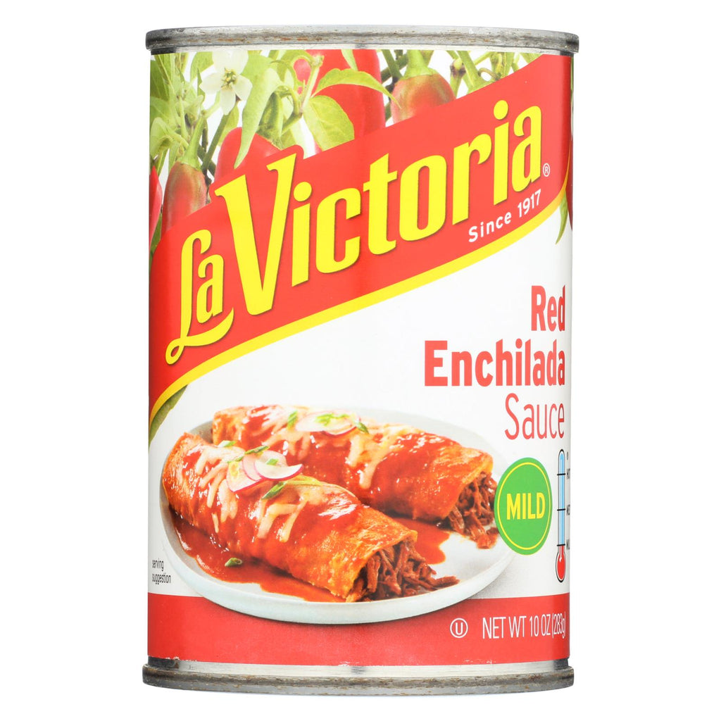 La Victoria - Red Enchilada Sauce - Mild - Case Of 12 - 10 Oz.