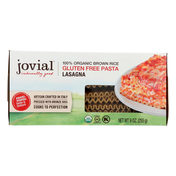 Jovial - Pasta - Organic - Brown Rice - Lasagna - 9 Oz - Case Of 12
