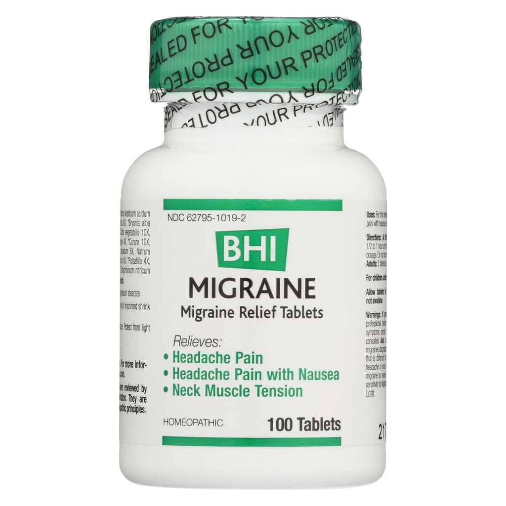 Bhi - Migraine Relief - 100 Tablets