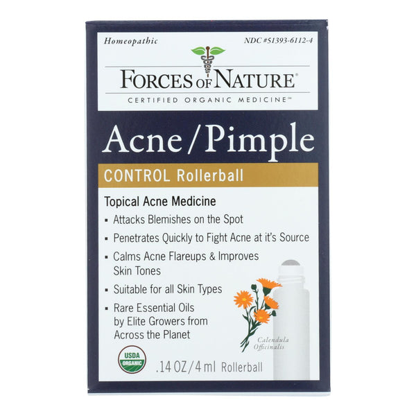 Forces Of Nature Acne-pimple Rollerball Applicator  - 1 Each - 4 Ml
