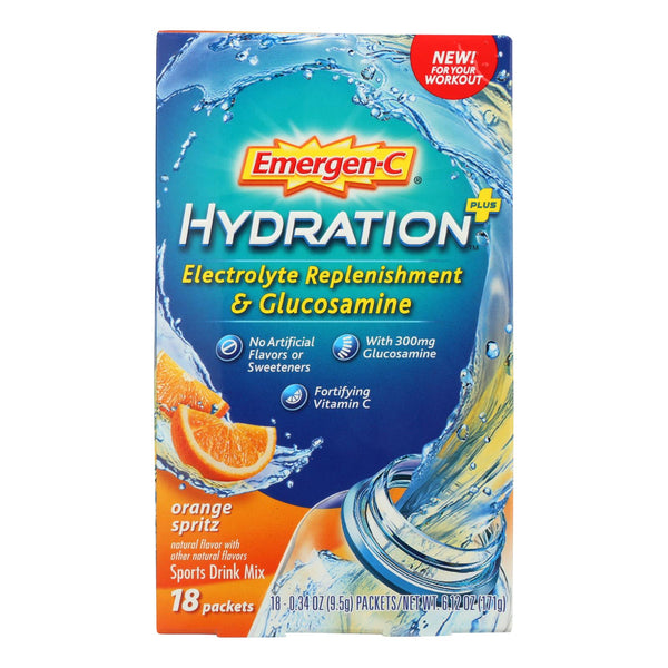 Emergen-c Electrolyte Replenishment & Glucosamine Sports Drink Mix - 1 Each - 18 Pkt