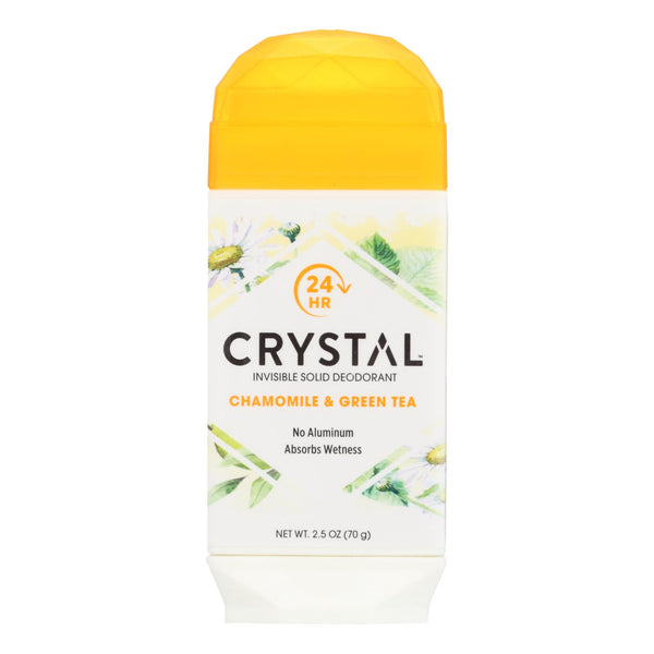 Crystal Deodorants - Invisible Solid Deodorant - Chamomile And Green Tea - 2.5 Oz.