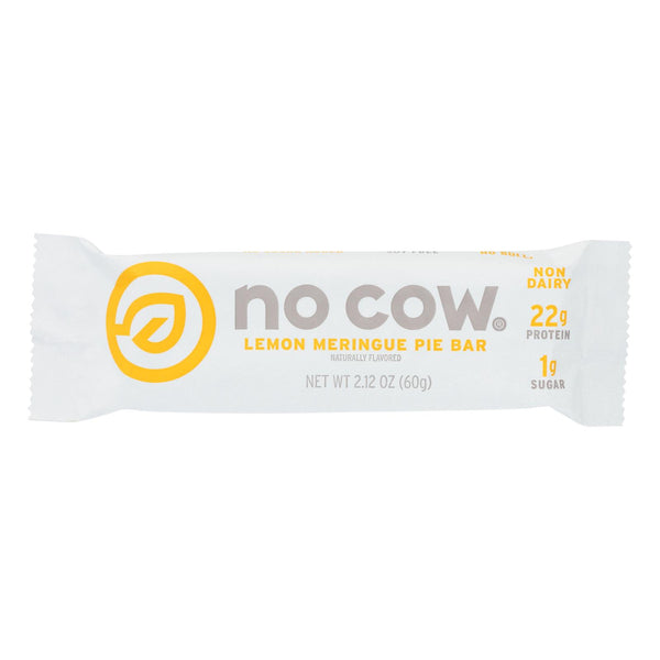 D's Naturals The No Cow Bar Lemon Meringue Pie Protein Bar - Case Of 12 - 2.12 Oz