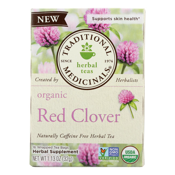 Traditional Medicinals - Herb Tea Red Clover - Case Of 6 - 16 Bag