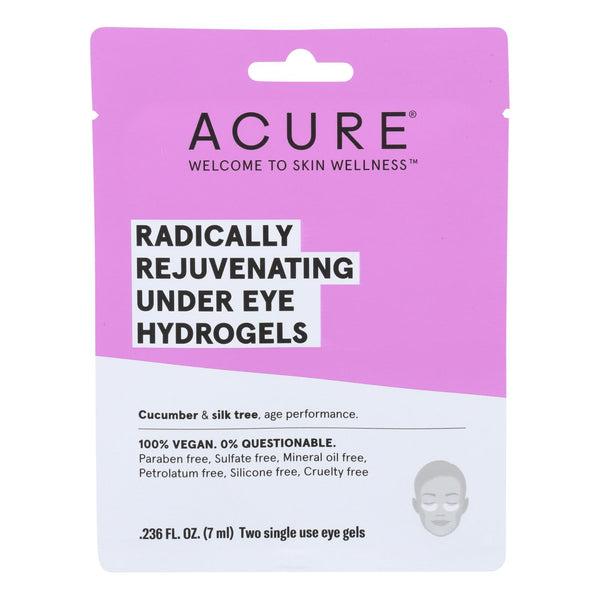 Acure - Under Eye Mask - Radically Rejuvenating Hydrogel - Case Of 12 - 1 Each