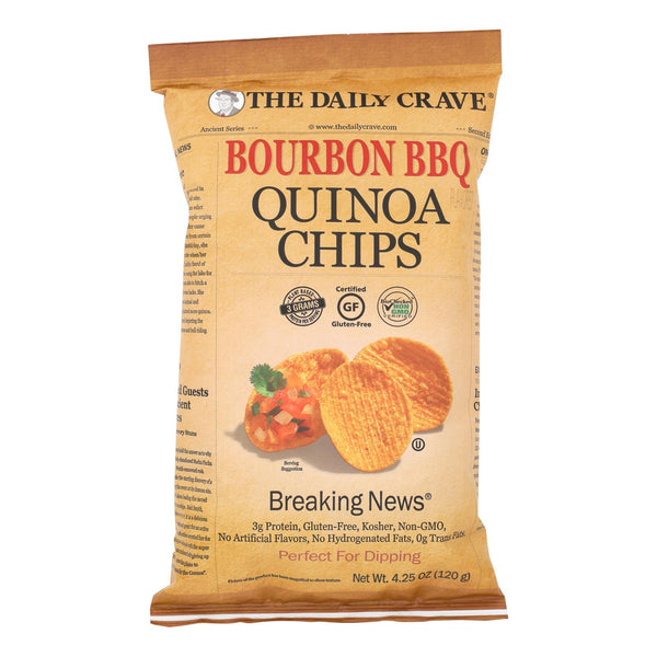 The Daily Crave - Quin Chips Bourbon Bbq - Case Of 8 - 4.25 Oz