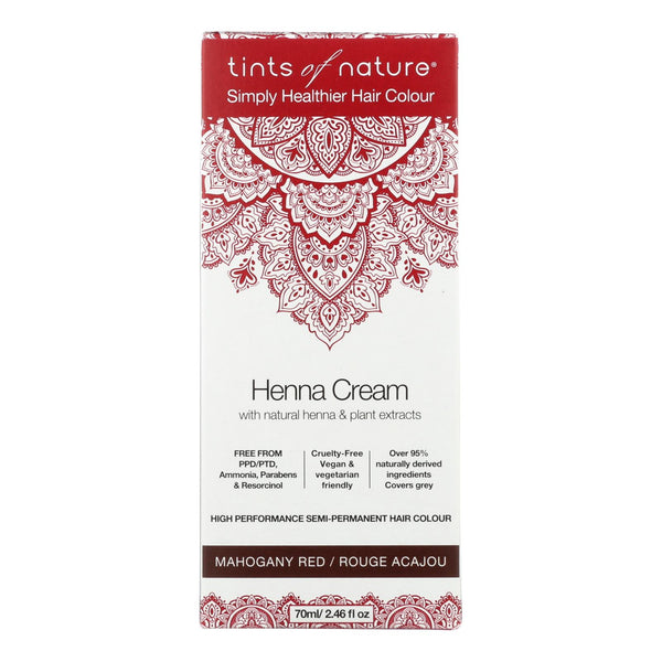 Tints Of Nature - Henna Cream Mahogany Red - 2.46 Fz