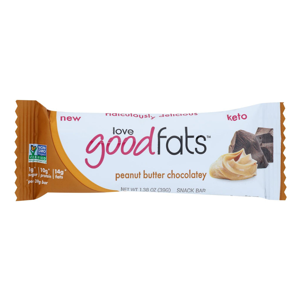 Love Good Fats - Bar Pb Chocolate - Case Of 12 - 1.38 Oz