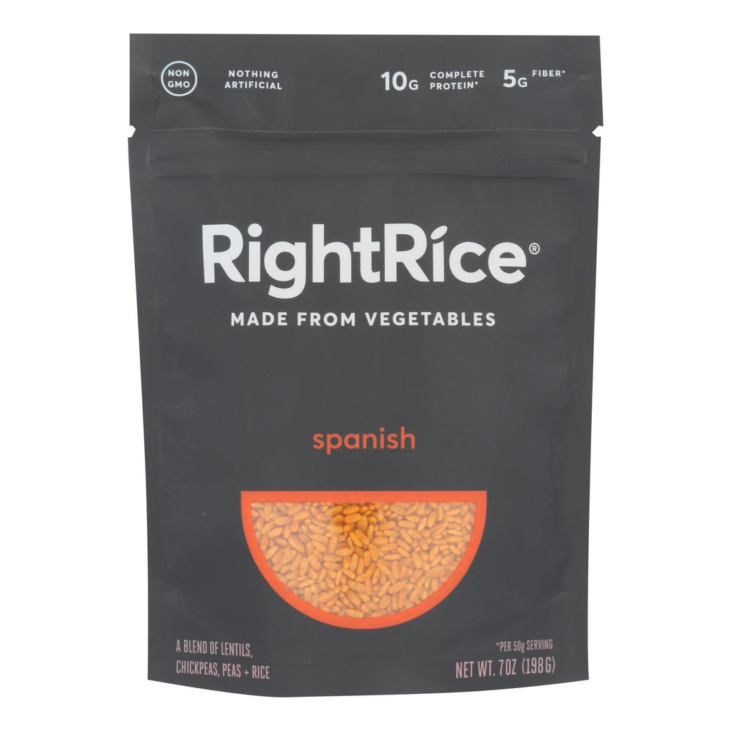 Right Rice - Made From Vegetables - Spanish - Case Of 6 - 7 Oz.