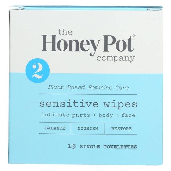 The Honey Pot - Wipes Intimate Snstve Ind - 15 Ct