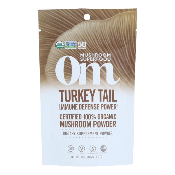 Om - Trkey Tail Organic Powder 100grm - 1 Each - 3.5 Oz