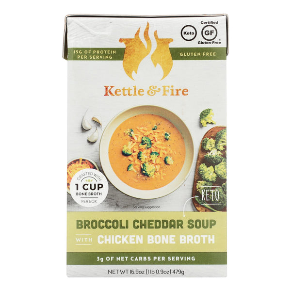 Kettle And Fire - Keto Soup Broc Ched-chkbb - Case Of 6 - 16.9 Oz