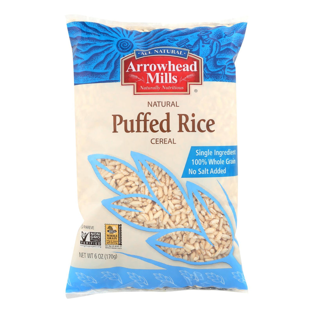 Arrowhead Mills - All Natural Puffed Rice Cereal - Case Of 12 - 6 Oz.