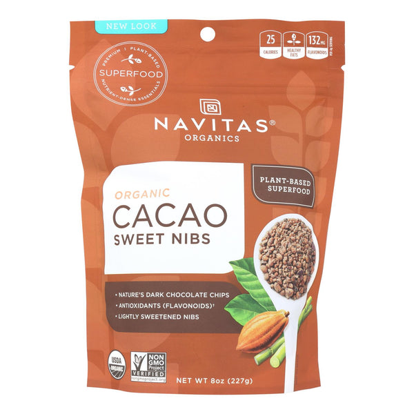 Navitas Naturals - Cacao Nibs Organic Sweetened - 8 Oz