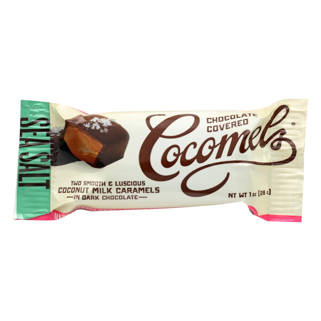 Cocomel - Dark Chocolate Covered Cocomel -s - Sea Salt - Case Of 15 - 1 Oz.