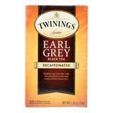 Twinings Tea Earl Grey Tea - Decaffeinated - Case Of 6 - 20 Bags