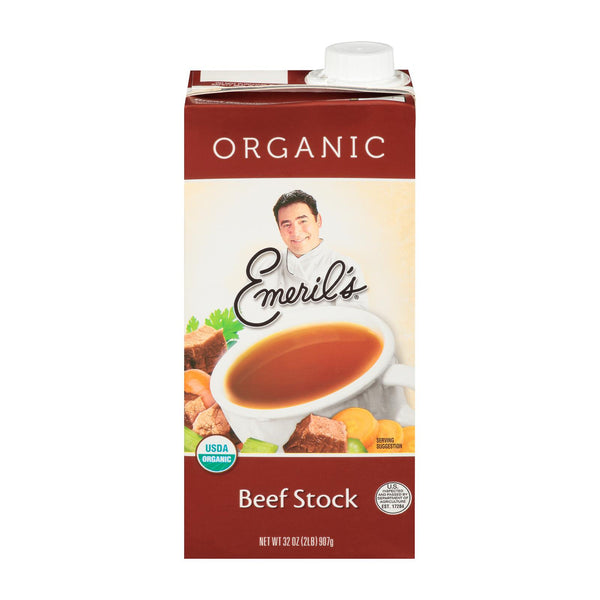 Emeril Organic Beef Stock - Case Of 6 - 32 Oz.
