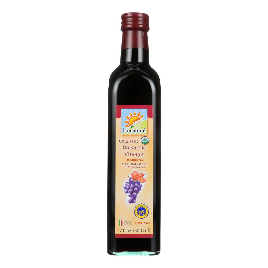 Bionaturae Organic Balsamic Vinegar Of Modena  - Case Of 12 - 17 Fz