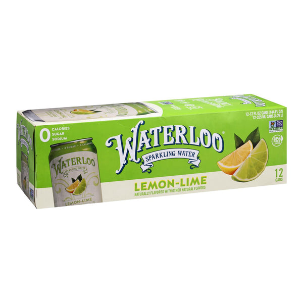 Waterloo's Lime Sparkling Water  - Case Of 2 - 12-12 Fz