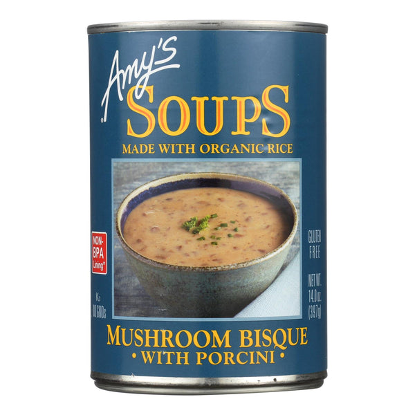 Amy's - Mushroom Bisque With Porcini - Case Of 12 - 14 Oz