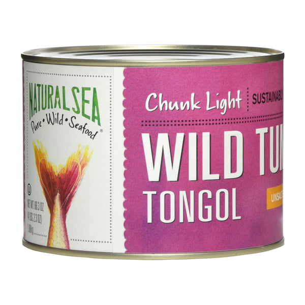 Natural Sea Wild Tongol Tuna, Unsalted, Chunk Light - Case Of 6 - 66.5 Oz
