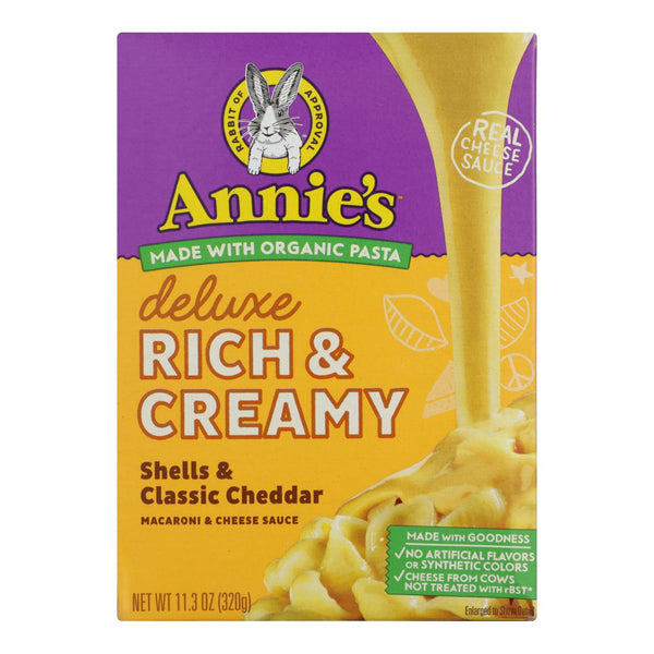Annie's Homegrown - Mac&chs Dlx Shl Chd - Case Of 12 - 11.3 Oz