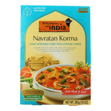 Kitchen Of India Dinner - Mixed Vegetable Curry With Cottage Cheese - Navratan Korma - 10 Oz - Case Of 6