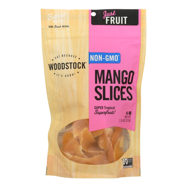 Woodstock Sweetened Mango Slices - Case Of 8 - 7.5 Oz
