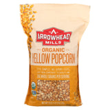Arrowhead Mills - Organic Popcorn - Yellow - Case Of 6 - 28 Oz.