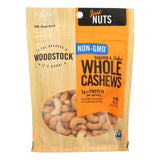 Woodstock Non-gmo Whole Cashews, Roasted And Salted - Case Of 8 - 6 Oz