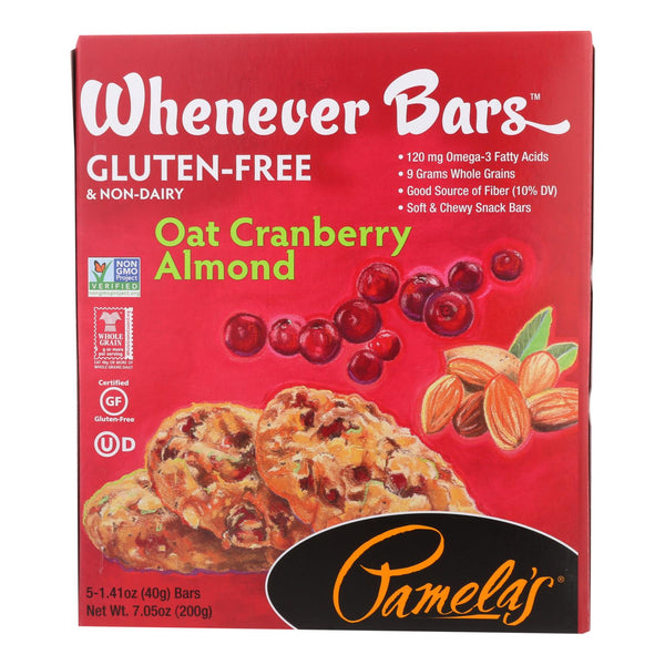 Pamela's Products - Oat Chocolate Chip Whenever Bars - Peanut Butter - Case Of 6 - 1.41 Oz.