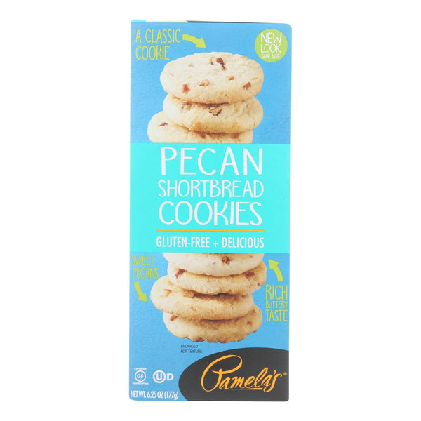 Pamela's Products - Cookies - Pecan Shortbread - Gluten-free - Case Of 6 - 6.25 Oz.