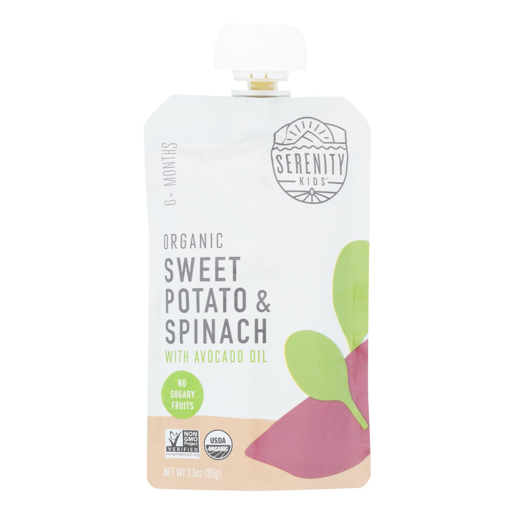 Serenity Kids Llc - Pouch Sweet Pot Spinach - Case Of 6 - 3.5 Oz
