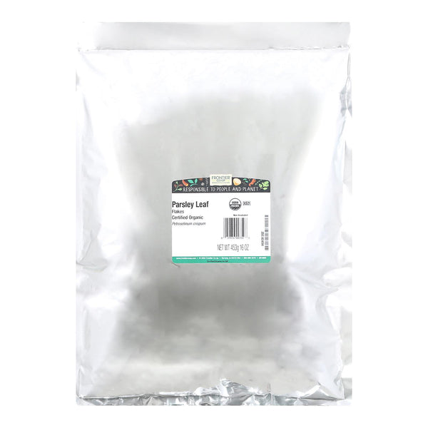 Frontier Herb Parsley Leaf Organic Flakes - Single Bulk Item - 1lb