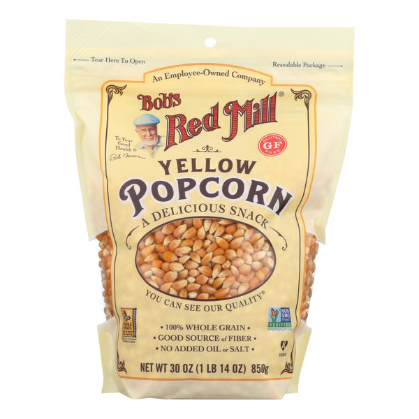 Bob's Red Mill - Popcorn - Yellow - Case Of 4 - 30 Oz.