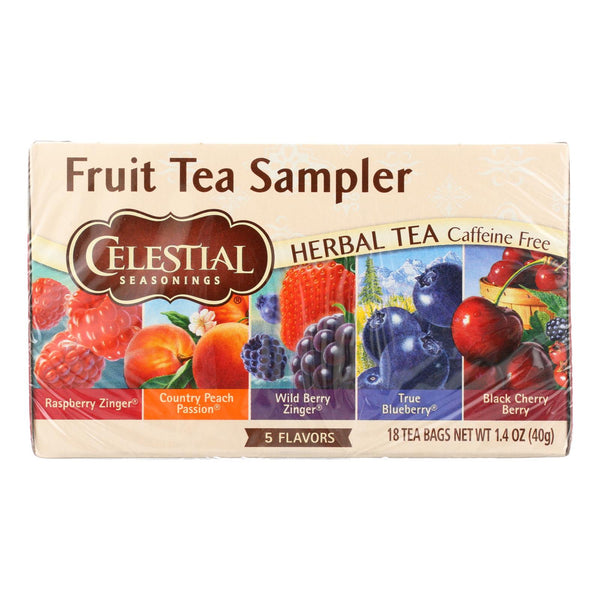 Celestial Seasonings Herbal Tea - Fruity Variety Pack - Case Of 6 - 18 Bag