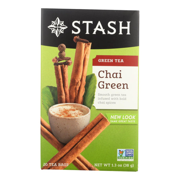 Stash Tea Chai Green Tea - Case Of 6 - 20 Bags