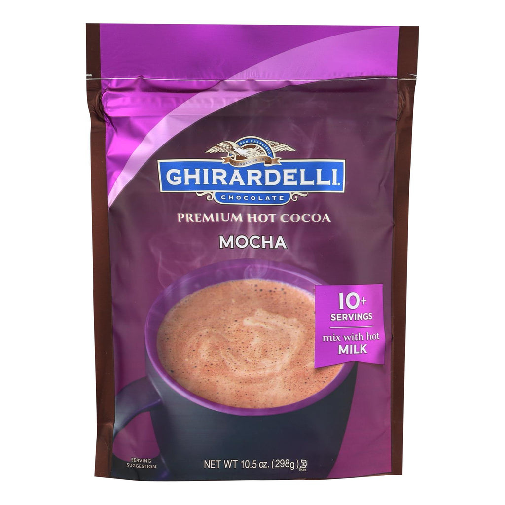 Ghirardelli Hot Cocoa - Premium - Chocolate Mocha - 10.5 Oz - Case Of 6