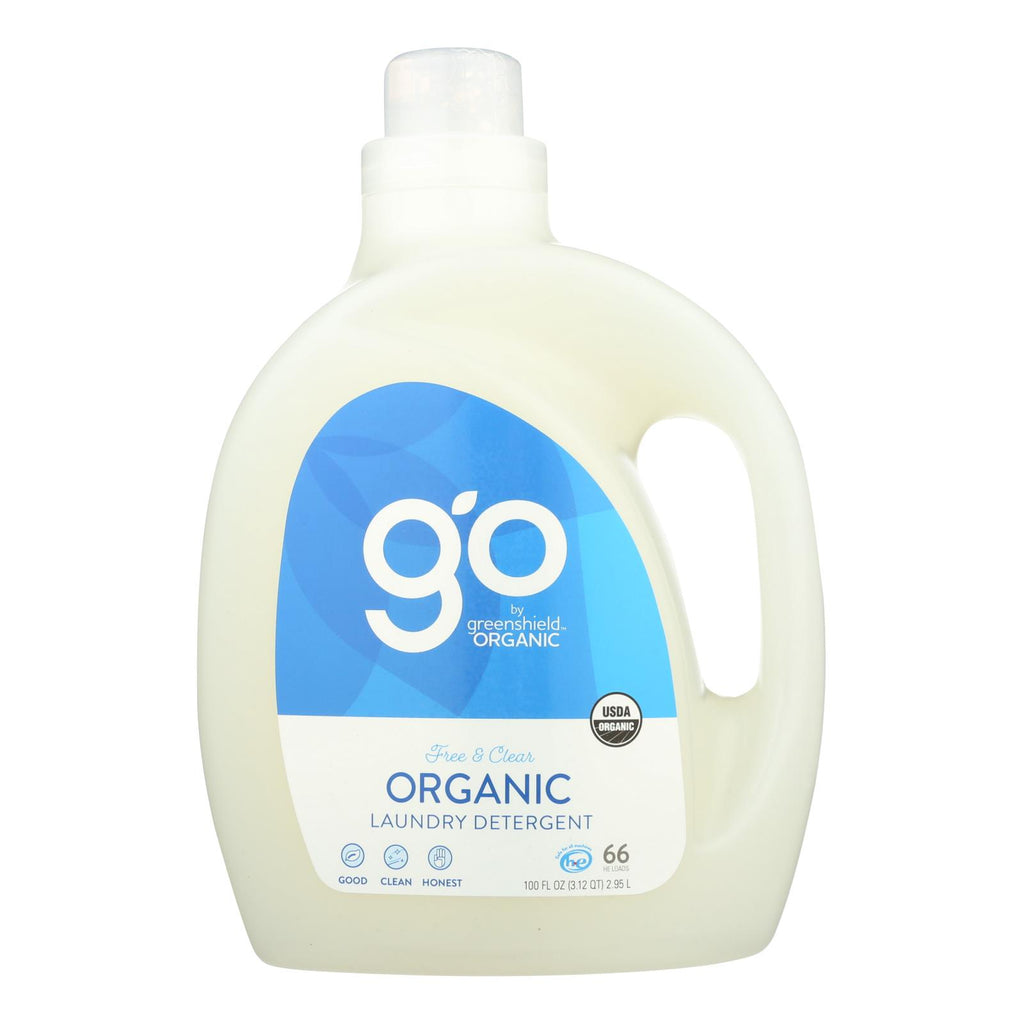 Green Shield Organic Laundry Detergent - Free And Clear - Case Of 2 - 100 Fl Oz.