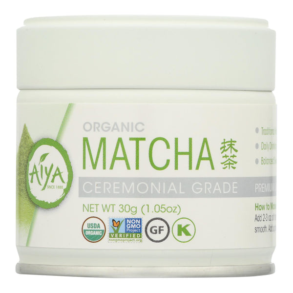 Aiya Tea - Organic Matcha - Ceremonial Grade - Case Of 6 - 30 Grm
