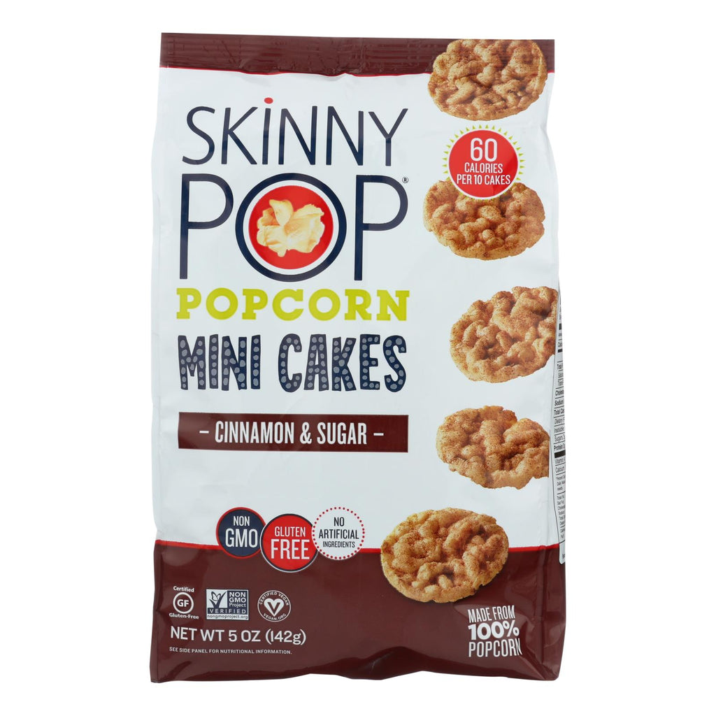Skinnypop Popcorn - Popcorn Mini Cakes Cin&sugr - Case Of 4-5 Oz