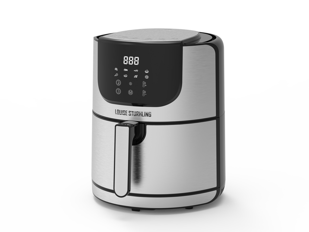 LOUISE STURHLING All-Natural Healthy Ceramic Coated 4.0L Air Fryer.  BPA-FREE, PFOS & PFOA-FREE, 7-in-1 Pre-programmed One-touch Settings,  Exclusive BONUS Items - FREE COOKBOOK, TONGS & PIZZA PAN – Walmart  Inventory Checker –