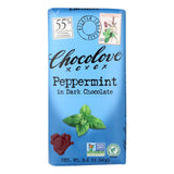 Chocolove Xoxox - Premium Chocolate Bar - Dark Chocolate - Peppermint - 3.2 Oz Bars - Case Of 12