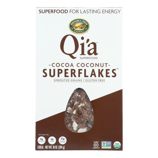 Nature's Path Organic Qi'a Superflakes - Cocoa Coconut - Case Of 12 - 10 Oz.