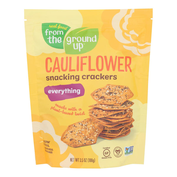 From The Ground Up Everything Snacking Crackers - Case Of 6 - 3.5 Oz