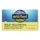 Wild Planet Wild Yellow Tail Fillets In Extra Virgin Olive Oil - Case Of 12 - 4.375 Oz.