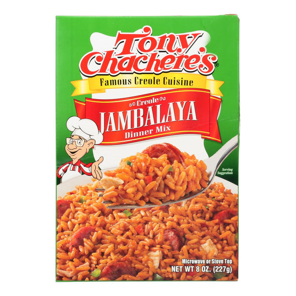 Tony Chachere's Famous Creole Cuisine Creole Jambalaya Dinner Mix  - Case Of 12 - 8 Oz
