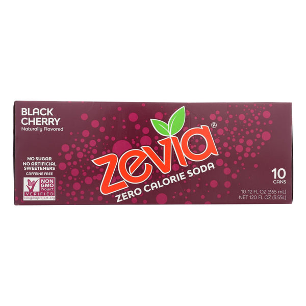 Zevia Black Cherry Soda  - Case Of 2 - 10-12 Fz
